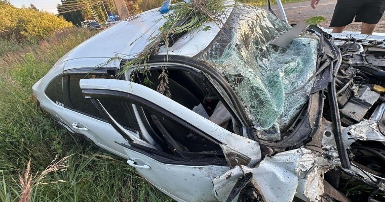 Пожилой водитель на легковушке погиб в Воткинском районе