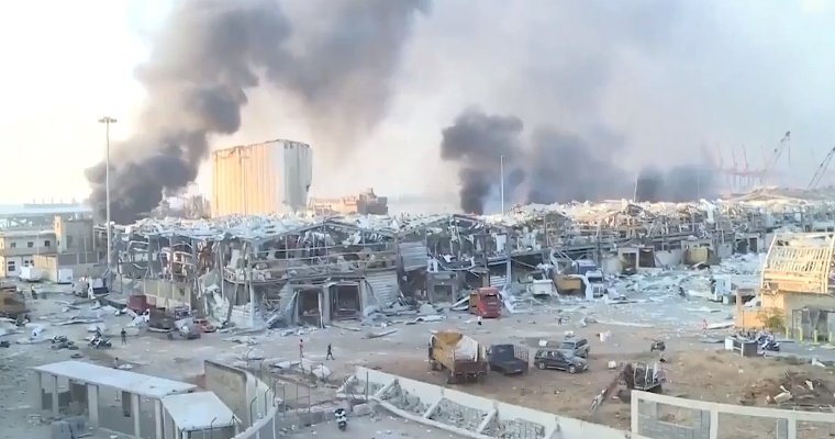 Половину Бейрута разрушило взрывом, погибли больше 100 человек, пострадали свыше 4 тыс