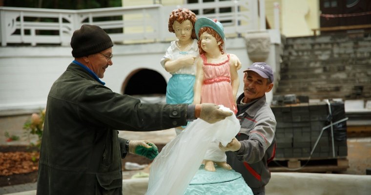 МыСпросилиЗаВас: когда детям в фонтане на «Даче Башенина» в Сарапуле вернут зонтик?
