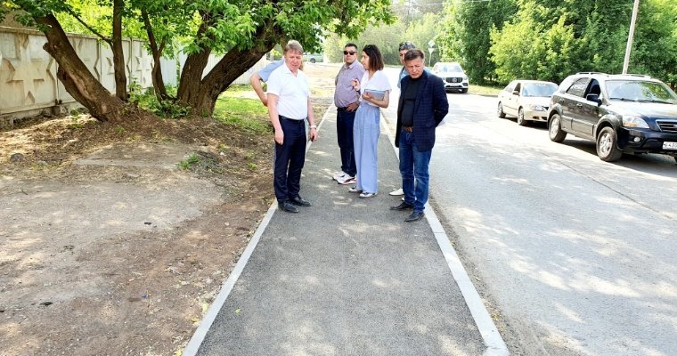 По проекту «Пешеходный Ижевск» отремонтировали первый в этом году тротуар