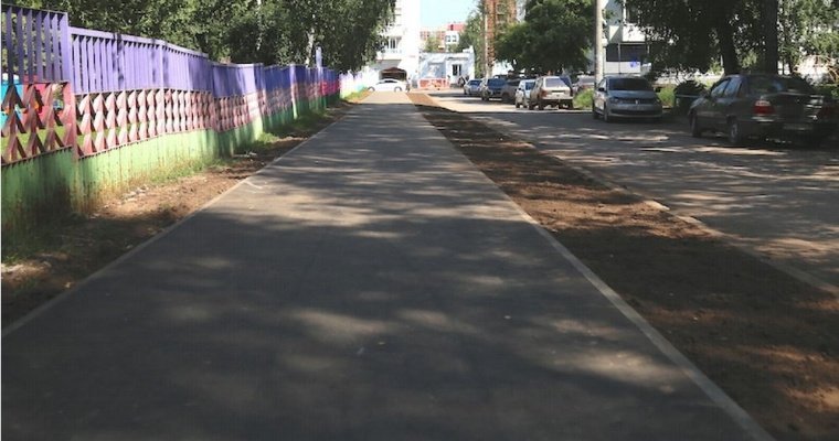 11 тротуаров уже отремонтировали по программе «Пешеходный Ижевск»