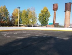 Новая хоккейная площадка открылась в селе Дизьмино Ярского района