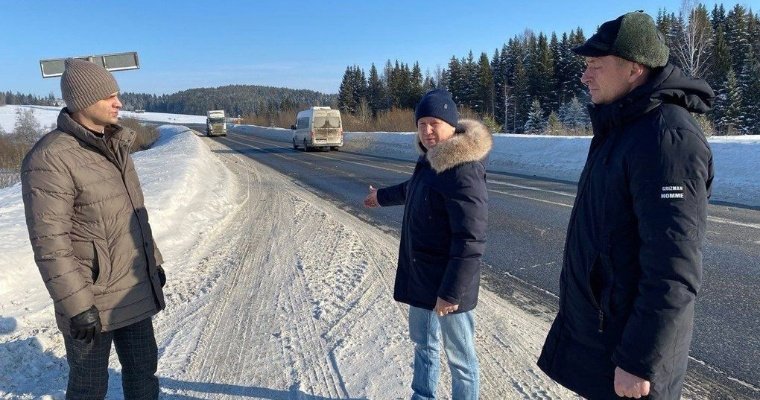 Власти в Удмуртии проверили состояние проблемной дороги «Воткинск – Кельчино»