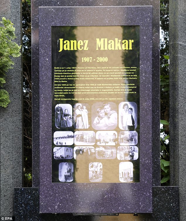 цифровое надгробие в Словении
