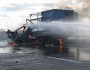 «Газель» с газовым баллоном взорвалась на трассе в Нижегородской области